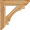 Ekena Millwork Merced Slat Rough Sawn Bracket, Western Red Cedar, 6"W x 34"D x 34"H BKT06X34X34MRC06RWR - alternate 4